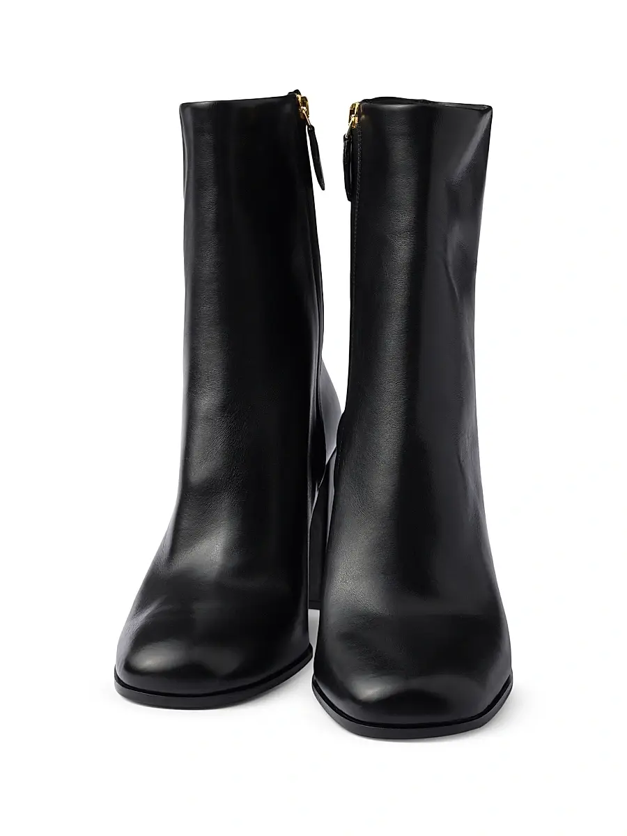 Prada Women's Leather Booties - Black | Thumbnail 3 Prada Women's Leather Booties - Black | Thumbnail 3