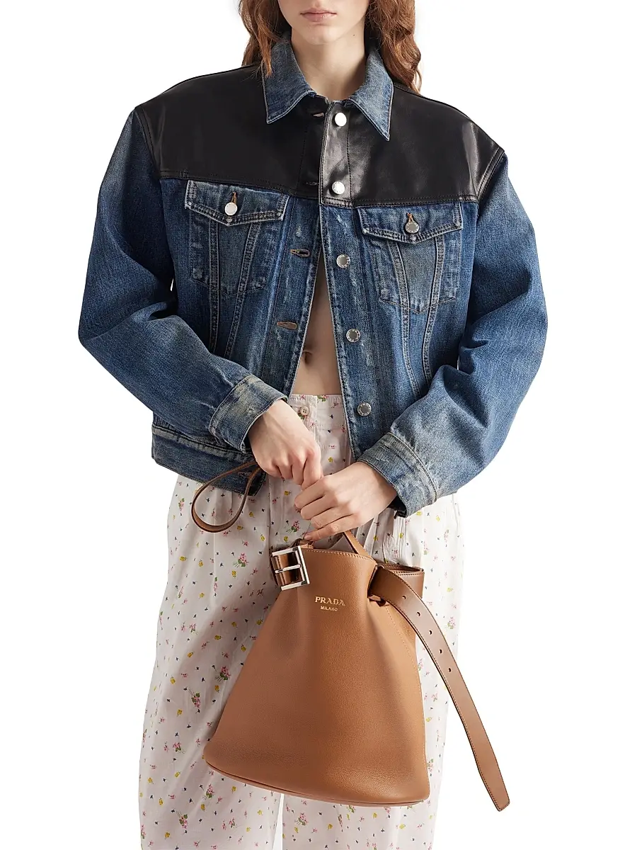 Prada Women's Denim Jacket - Blue | Thumbnail 2