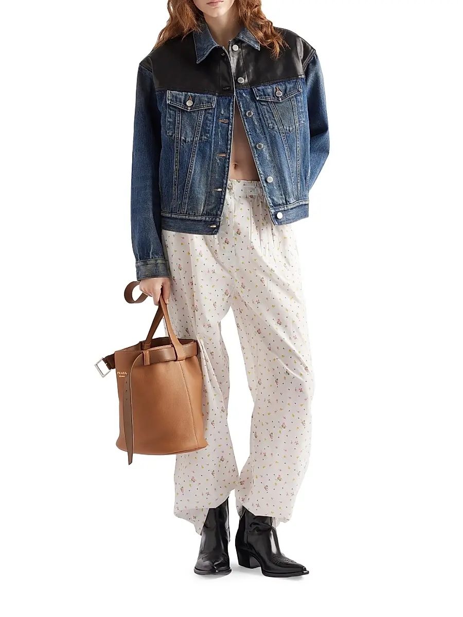 Prada Women's Denim Jacket - Blue | Thumbnail 6