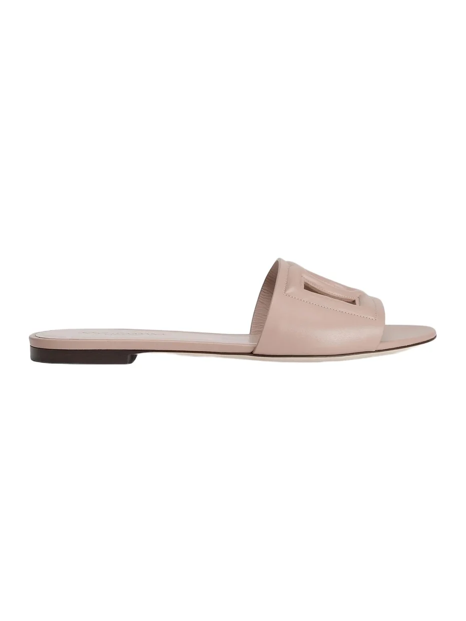 Dolce & Gabbana Women's DG Interlocked Leather Sandals