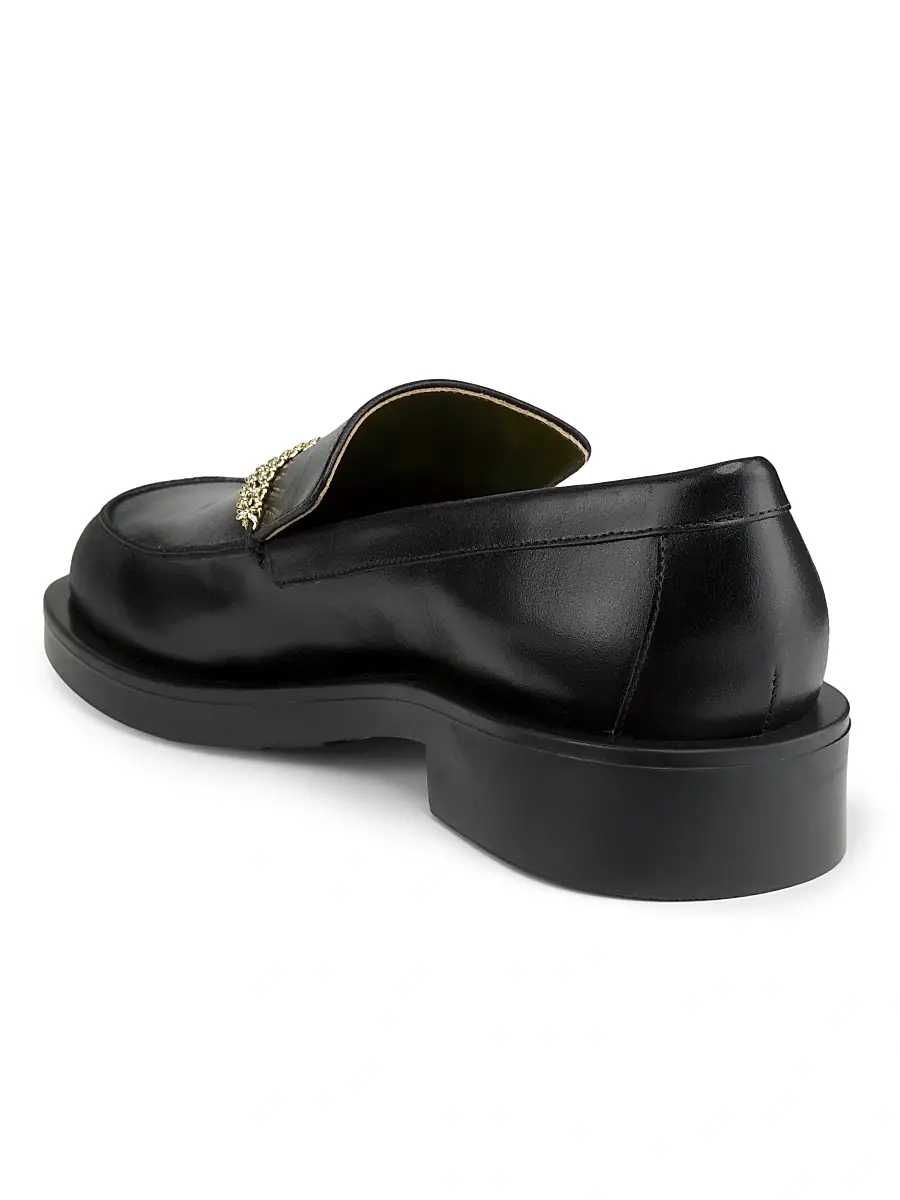 Maria Luca Women's Noemi Leather Chain Loafers | Thumbnail 3 Maria Luca Women's Noemi Leather Chain Loafers | Thumbnail 3