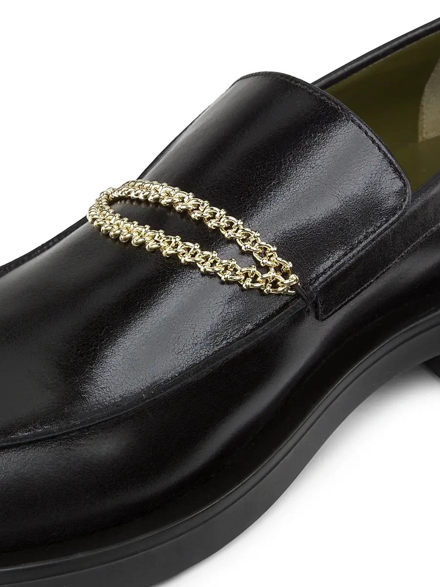 Maria Luca Women's Noemi Leather Chain Loafers | Thumbnail 6 Maria Luca Women's Noemi Leather Chain Loafers | Thumbnail 6
