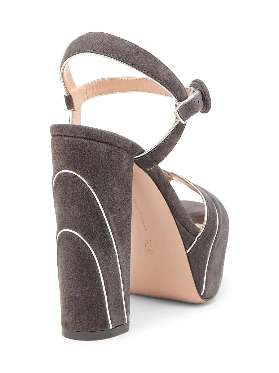 Gianvito Rossi Women's 120MM Suede Platform Sandals | Thumbnail 3 Gianvito Rossi Women's 120MM Suede Platform Sandals | Thumbnail 3