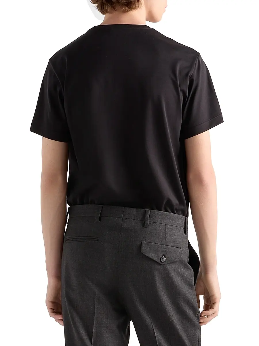 Prada Men's Cotton T-Shirt | Thumbnail 3