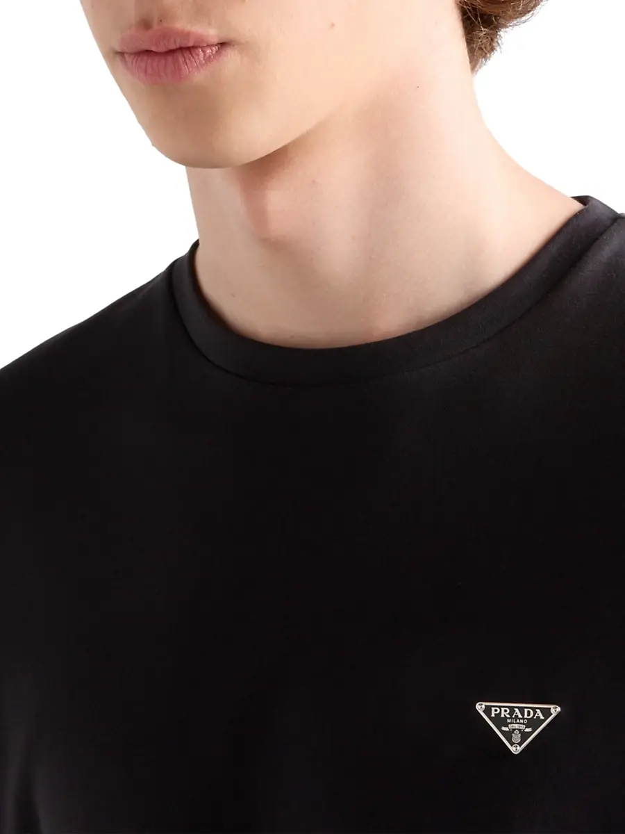 Prada Men's Cotton T-Shirt | Thumbnail 4