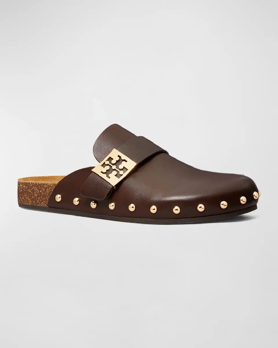 Tory Burch Mellow Leather Buckle Slide Mules | Thumbnail 2