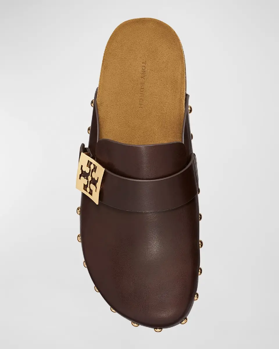 Tory Burch Mellow Leather Buckle Slide Mules | Thumbnail 3