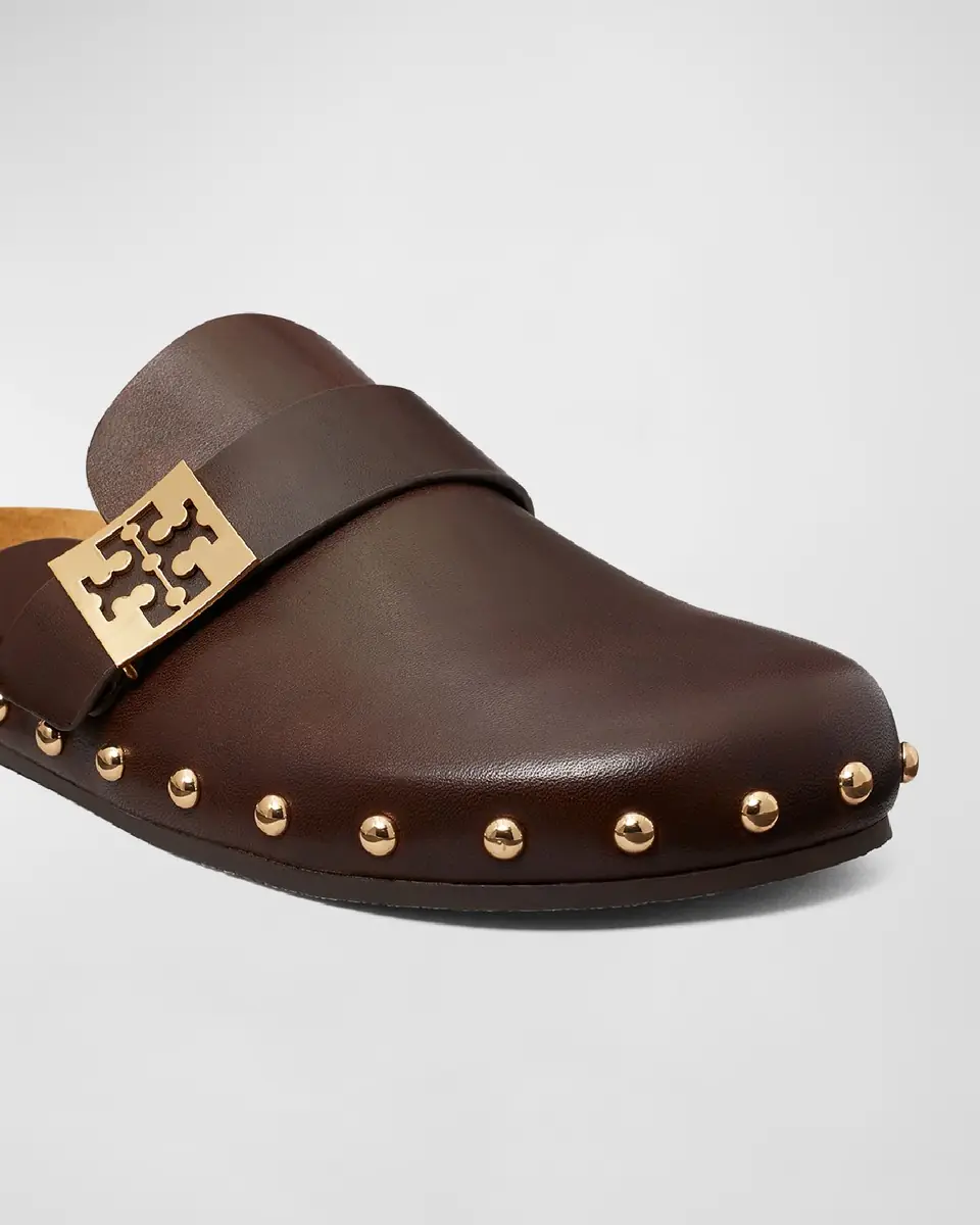Tory Burch Mellow Leather Buckle Slide Mules | Thumbnail 4