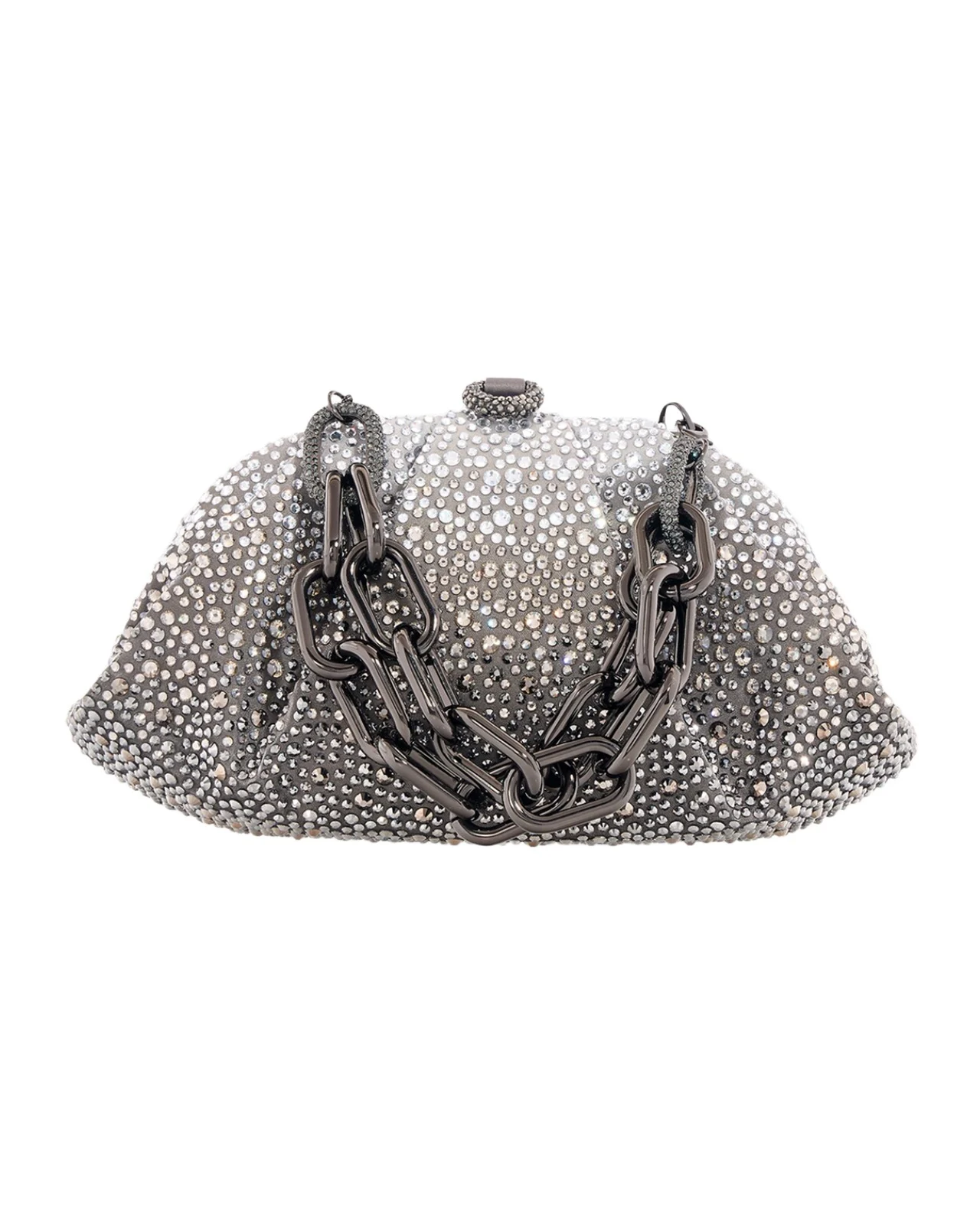 Judith Leiber Couture Gemma Pleated Ombré Crystal Top-Handle Bag