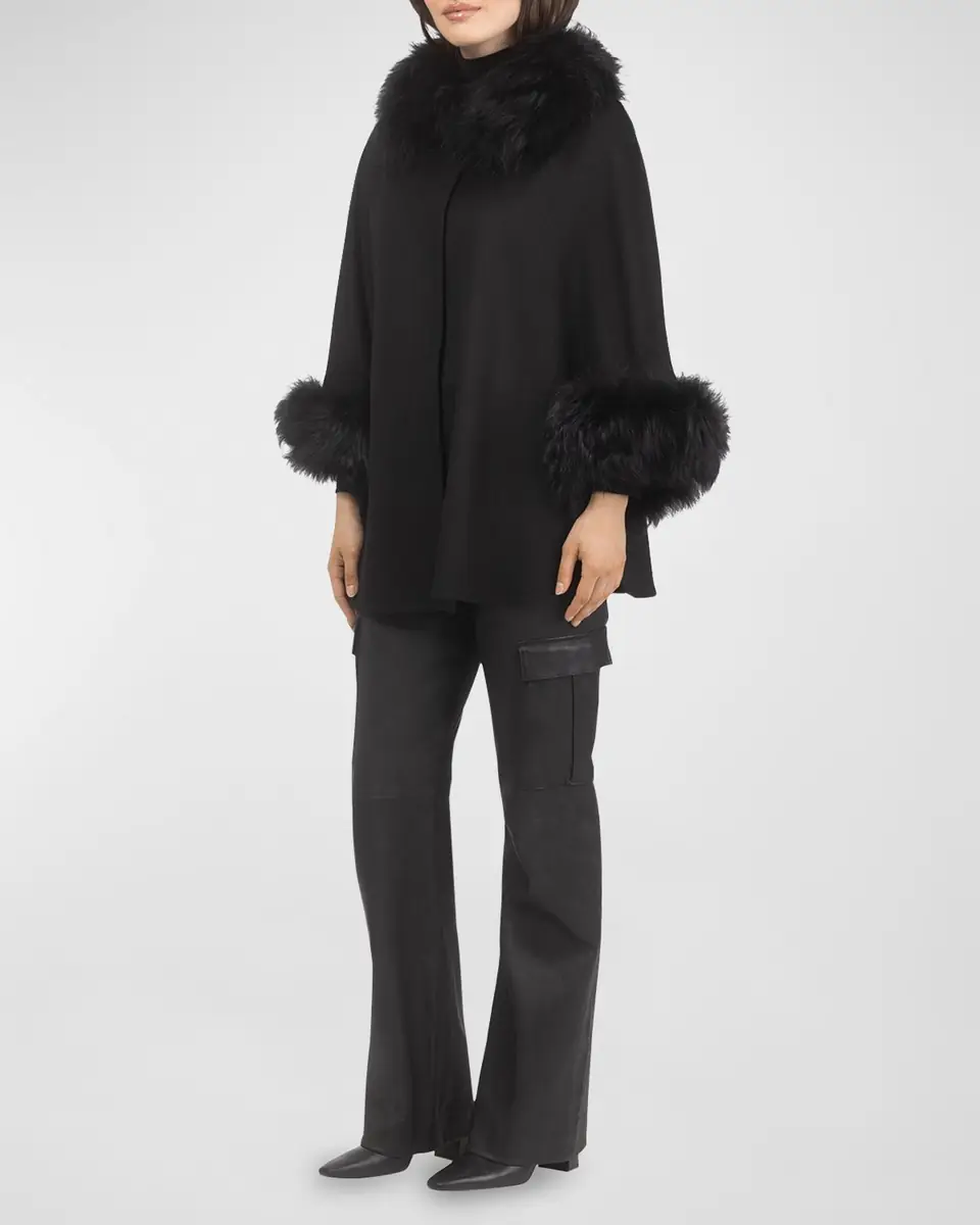Gorski Select Wool & Lamb Cape | Thumbnail 3 Gorski Select Wool & Lamb Cape | Thumbnail 3