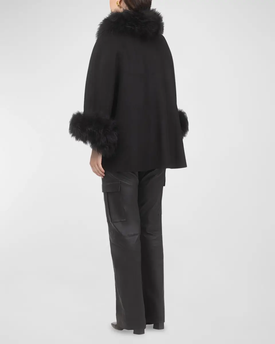 Gorski Select Wool & Lamb Cape | Thumbnail 4 Gorski Select Wool & Lamb Cape | Thumbnail 4