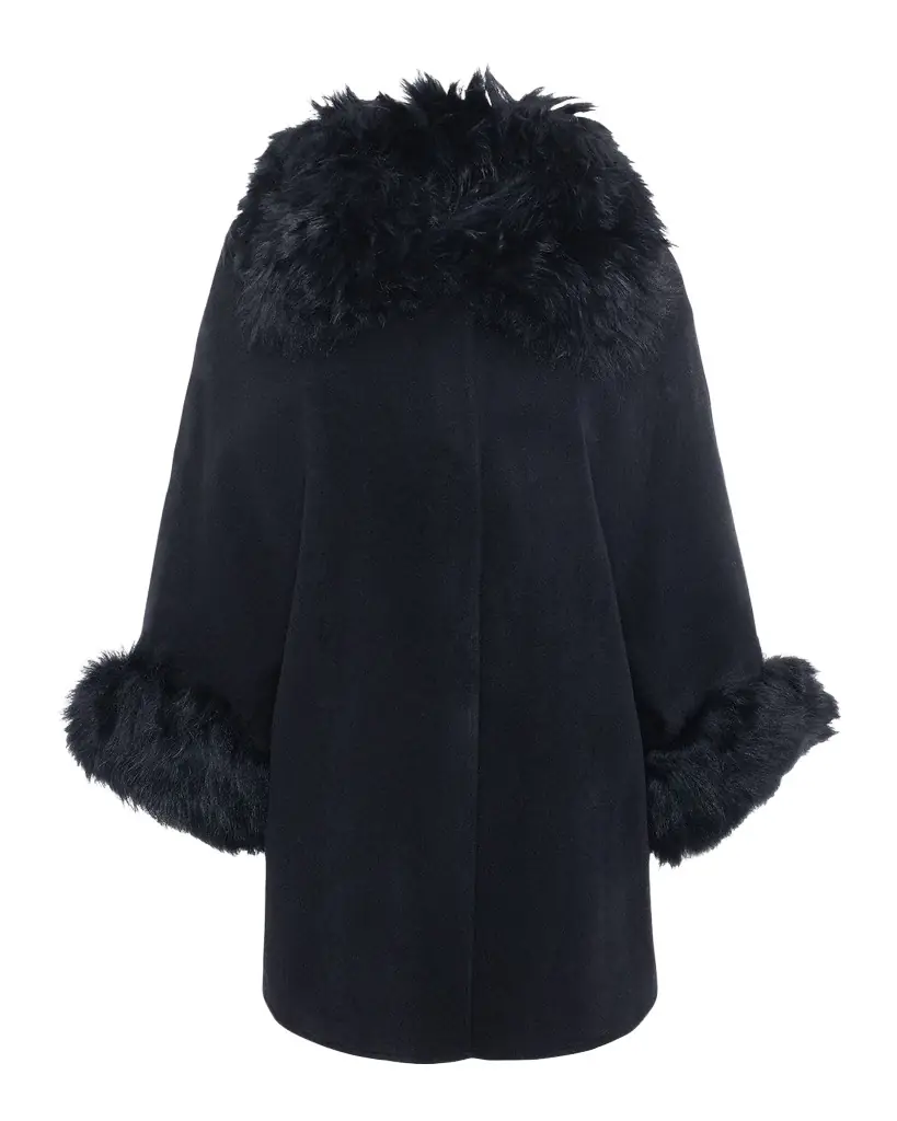 Gorski Select Wool & Lamb Cape | Image 1 Gorski Select Wool & Lamb Cape | Image 1