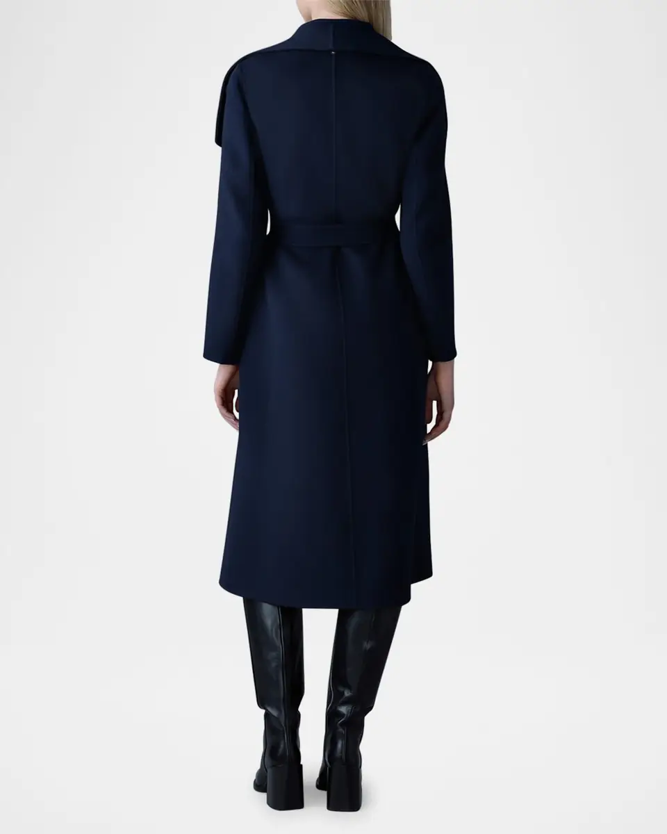 Mackage Mai Wool Belted Wrap Coat | Thumbnail 4 Mackage Mai Wool Belted Wrap Coat | Thumbnail 4