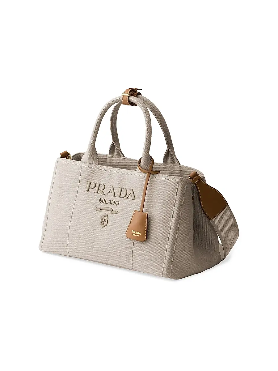 Prada Women's Jardinière Cotton Canvas Tote Bag | Thumbnail 2 Prada Women's Jardinière Cotton Canvas Tote Bag | Thumbnail 2