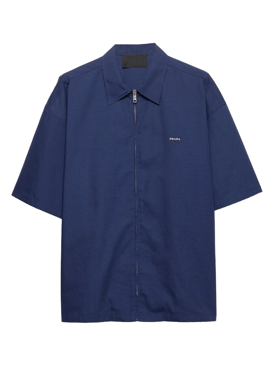 Men's Short-Sleeved Technical Cotton Shirt Men's Short-Sleeved Technical Cotton Shirt