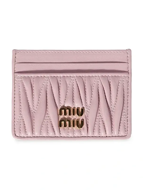 Women's Matelassé Nappa Leather Card Holder