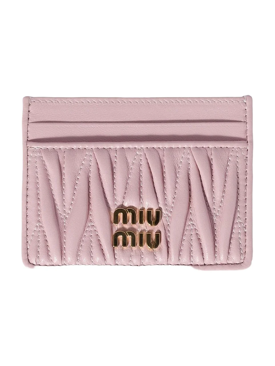 Women's Matelassé Nappa Leather Card Holder