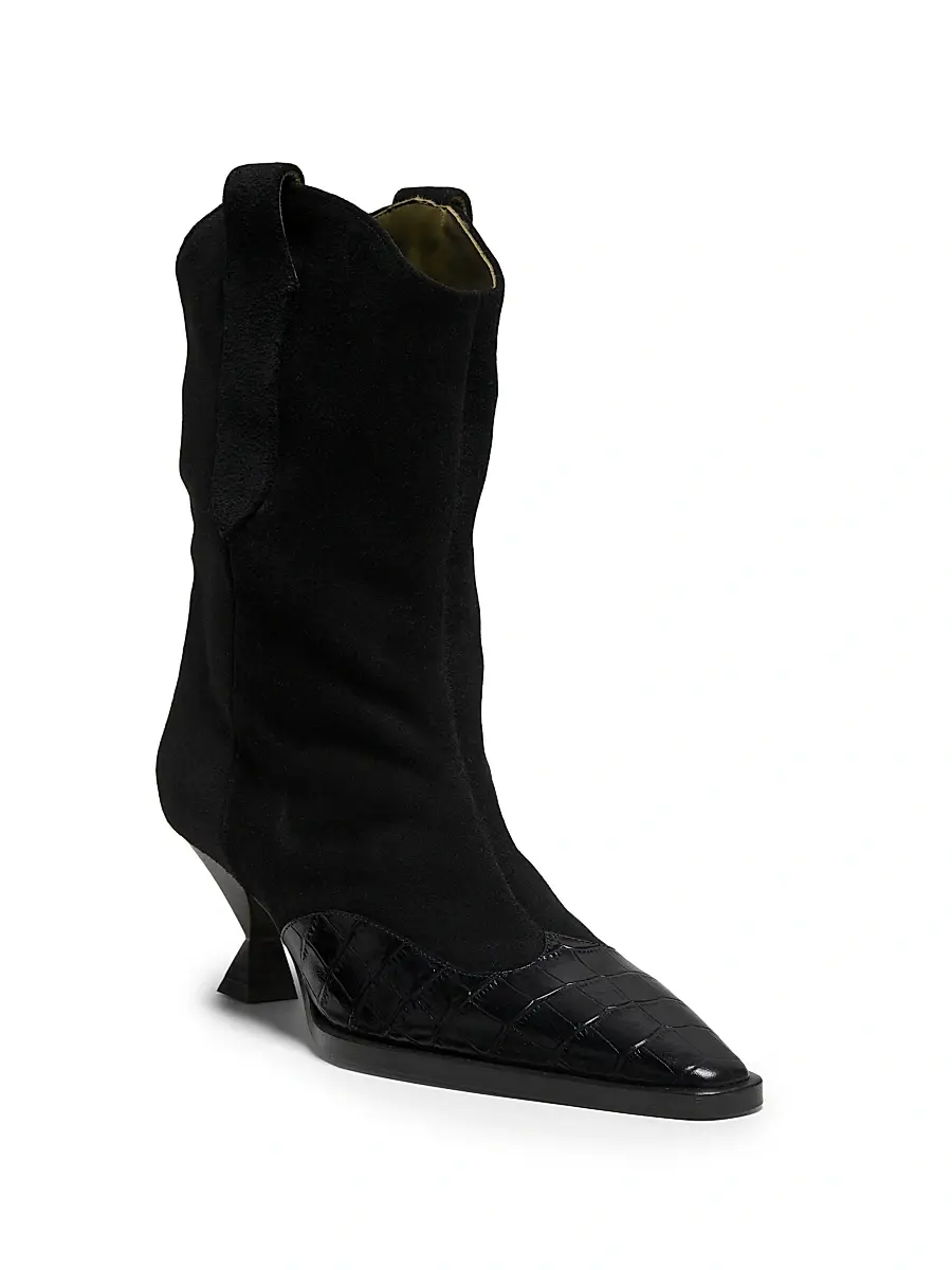 Maria Luca Women's Nila 65MM Suede Booties | Thumbnail 2 Maria Luca Women's Nila 65MM Suede Booties | Thumbnail 2