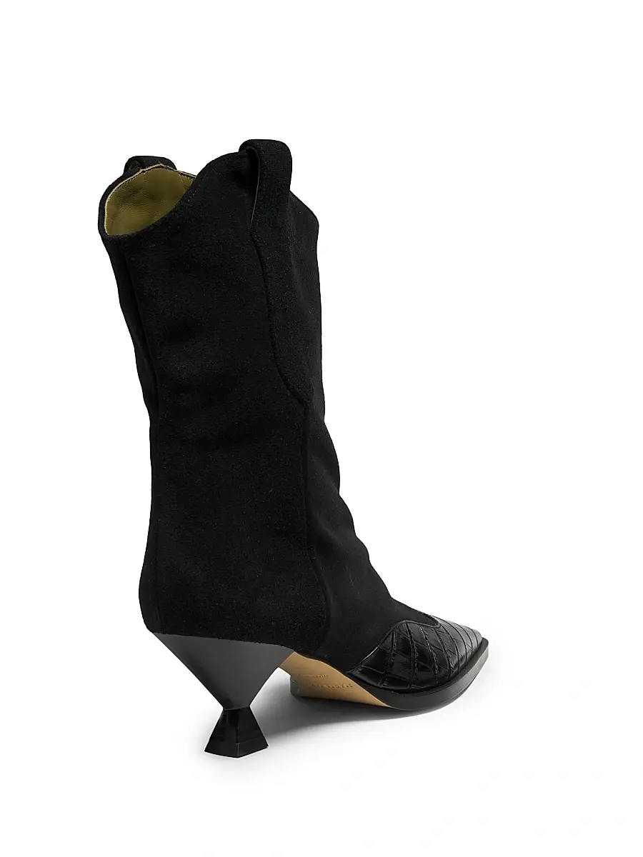 Maria Luca Women's Nila 65MM Suede Booties | Thumbnail 3 Maria Luca Women's Nila 65MM Suede Booties | Thumbnail 3