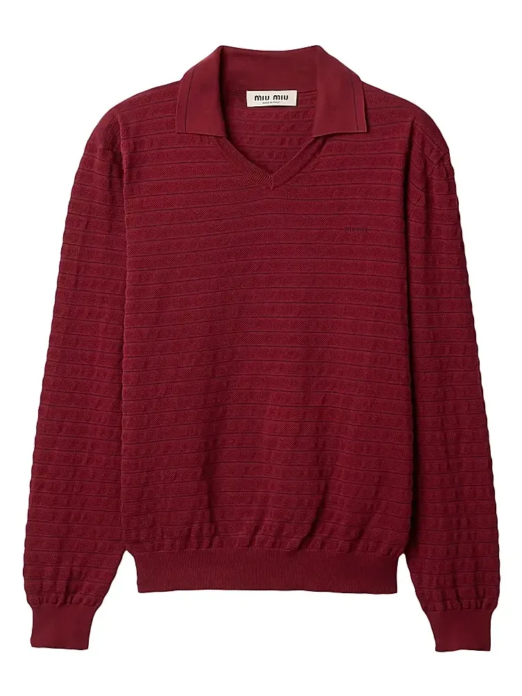 Women's V-Neck Cotton Sweater