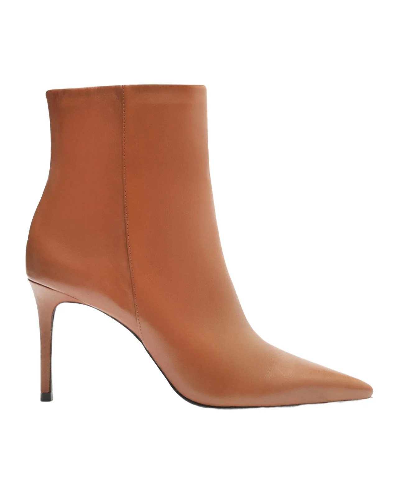 Mikki Leather Stiletto Zip Booties Mikki Leather Stiletto Zip Booties