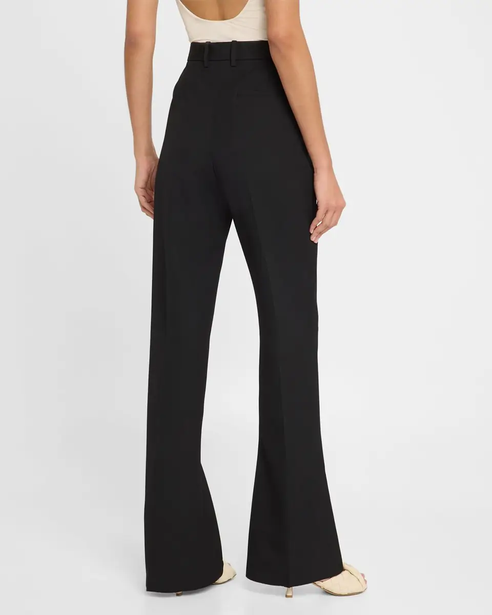 Bottega Veneta Wool Twill Flare Trousers | Thumbnail 3