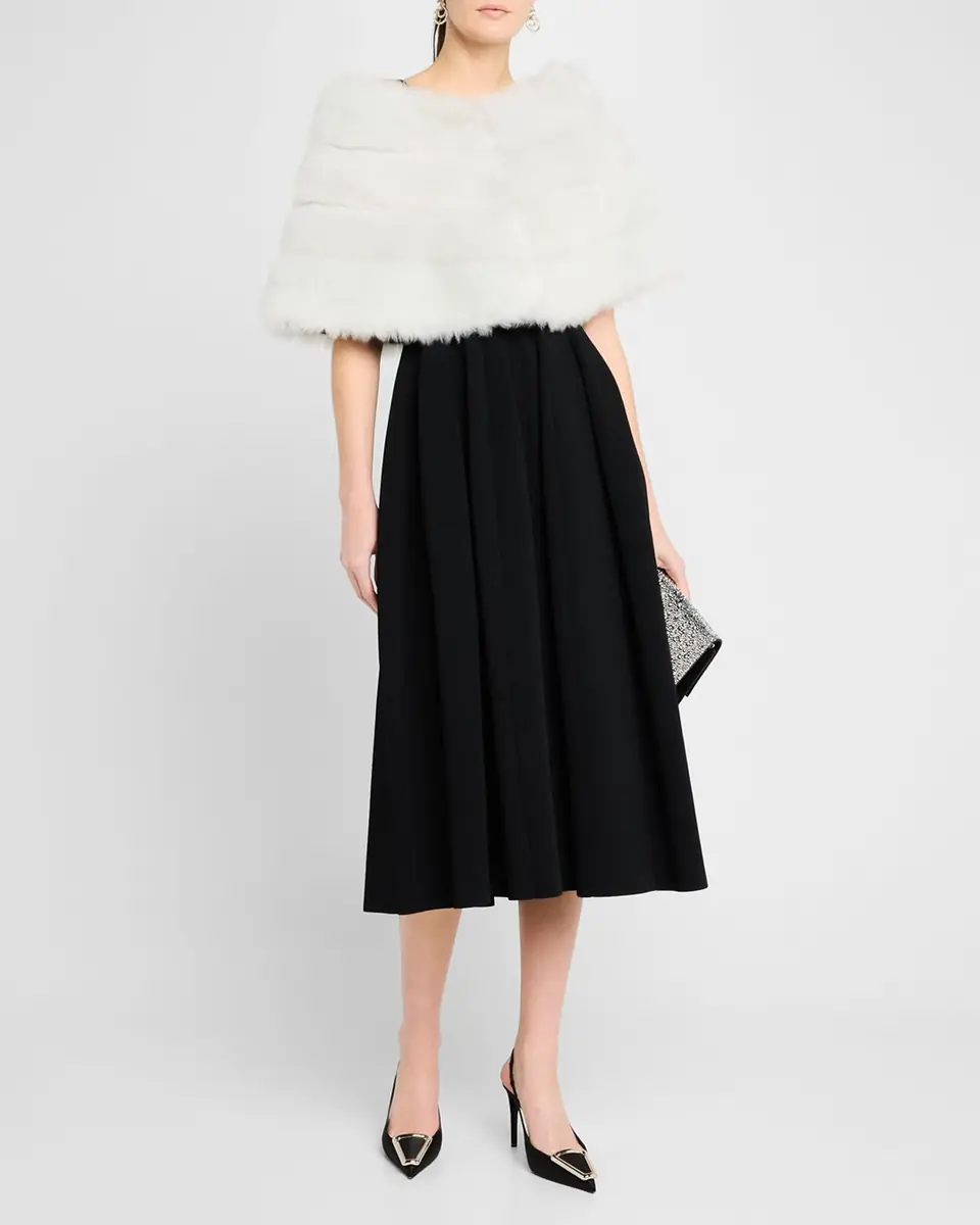Gorski Reversible Merinillo Shearling Lamb Cape | Thumbnail 2 Gorski Reversible Merinillo Shearling Lamb Cape | Thumbnail 2