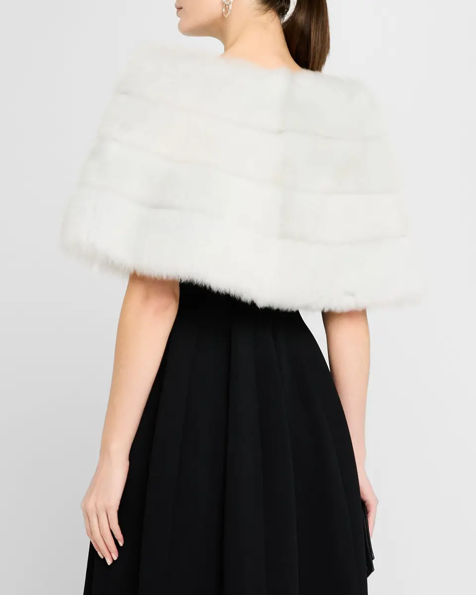 Gorski Reversible Merinillo Shearling Lamb Cape | Thumbnail 3 Gorski Reversible Merinillo Shearling Lamb Cape | Thumbnail 3