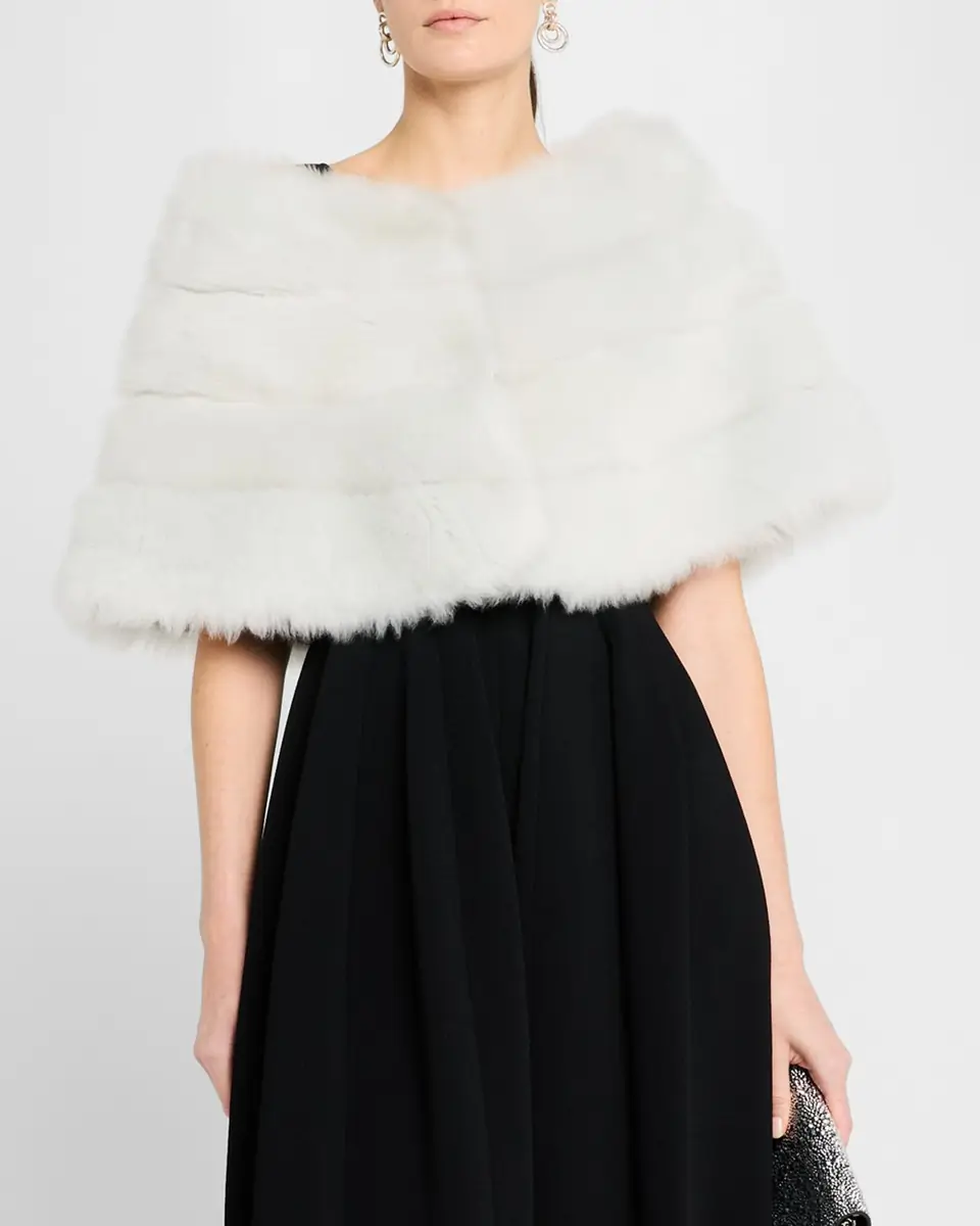 Gorski Reversible Merinillo Shearling Lamb Cape | Thumbnail 4 Gorski Reversible Merinillo Shearling Lamb Cape | Thumbnail 4