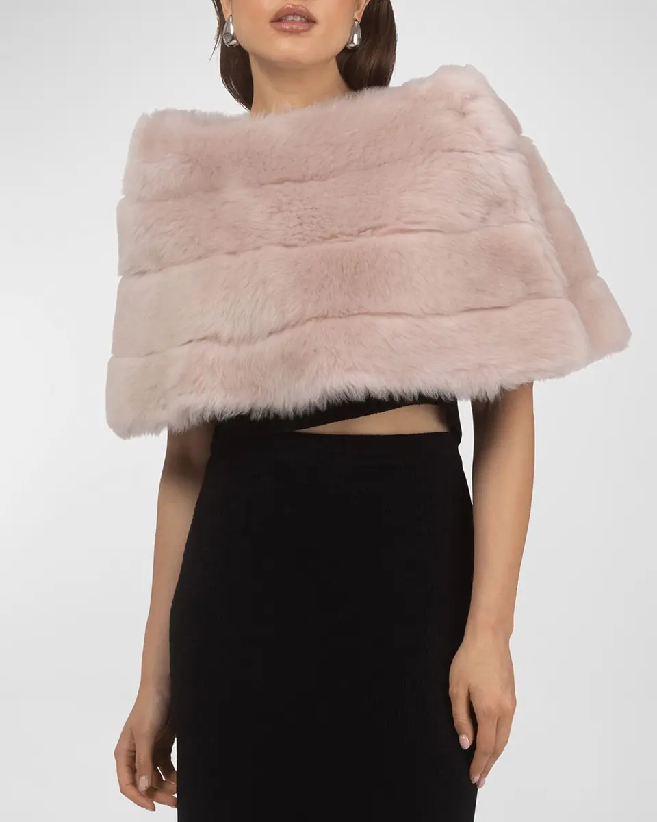 Gorski Reversible Merinillo Shearling Lamb Cape | Thumbnail 2 Gorski Reversible Merinillo Shearling Lamb Cape | Thumbnail 2