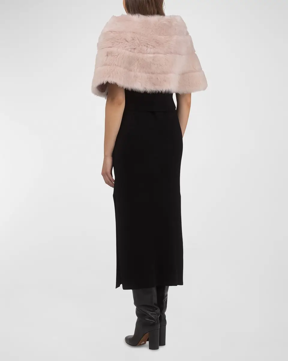 Gorski Reversible Merinillo Shearling Lamb Cape | Thumbnail 4 Gorski Reversible Merinillo Shearling Lamb Cape | Thumbnail 4