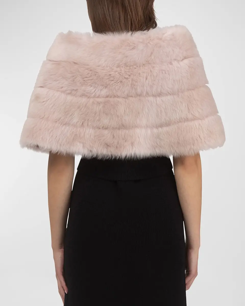 Gorski Reversible Merinillo Shearling Lamb Cape | Thumbnail 5 Gorski Reversible Merinillo Shearling Lamb Cape | Thumbnail 5