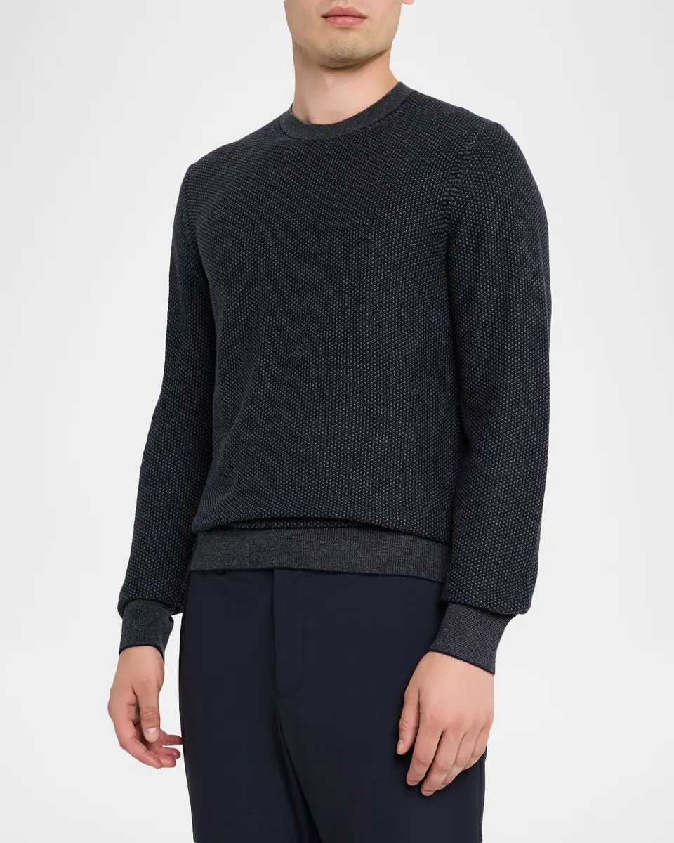 Vince Men's Geometric Jacquard Sweater | Thumbnail 4 Vince Men's Geometric Jacquard Sweater | Thumbnail 4