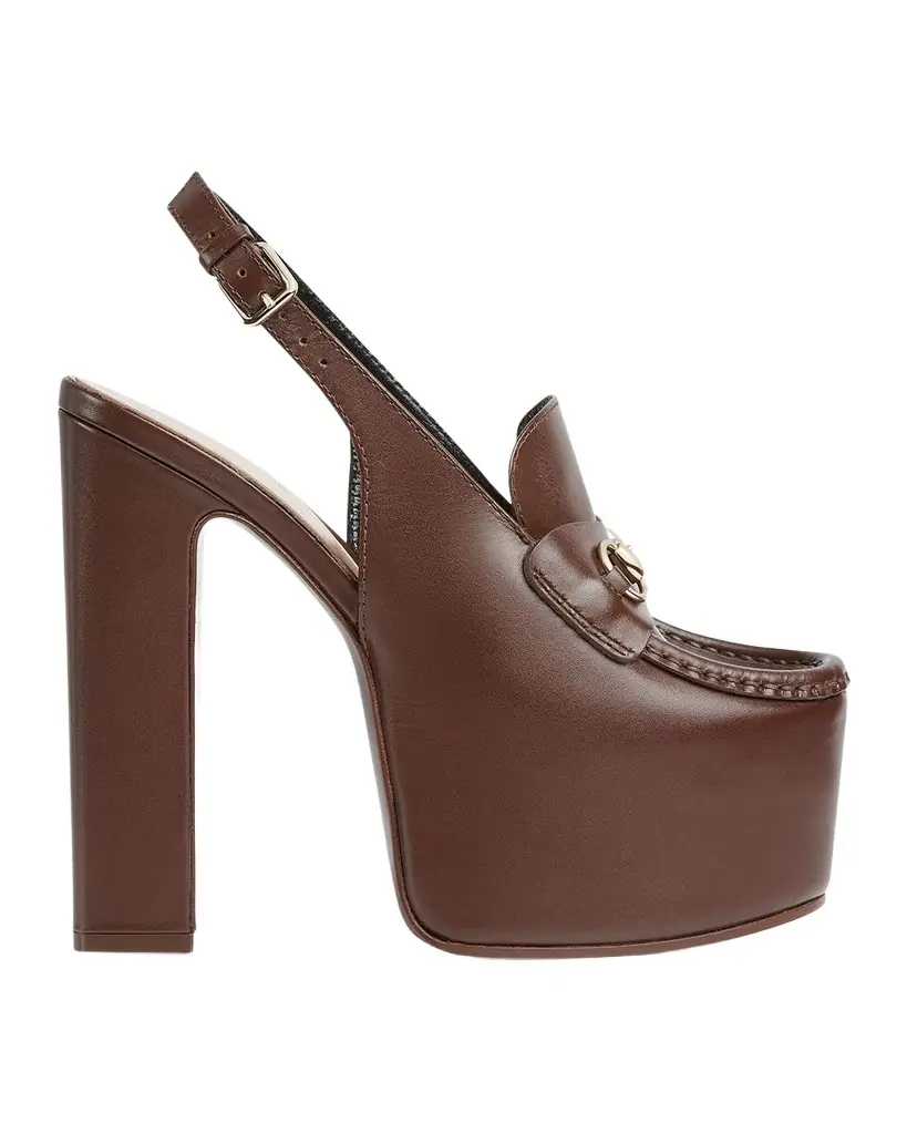 Gucci Ottavia Leather Platform Loafer Pumps | Image 1 Gucci Ottavia Leather Platform Loafer Pumps | Image 1