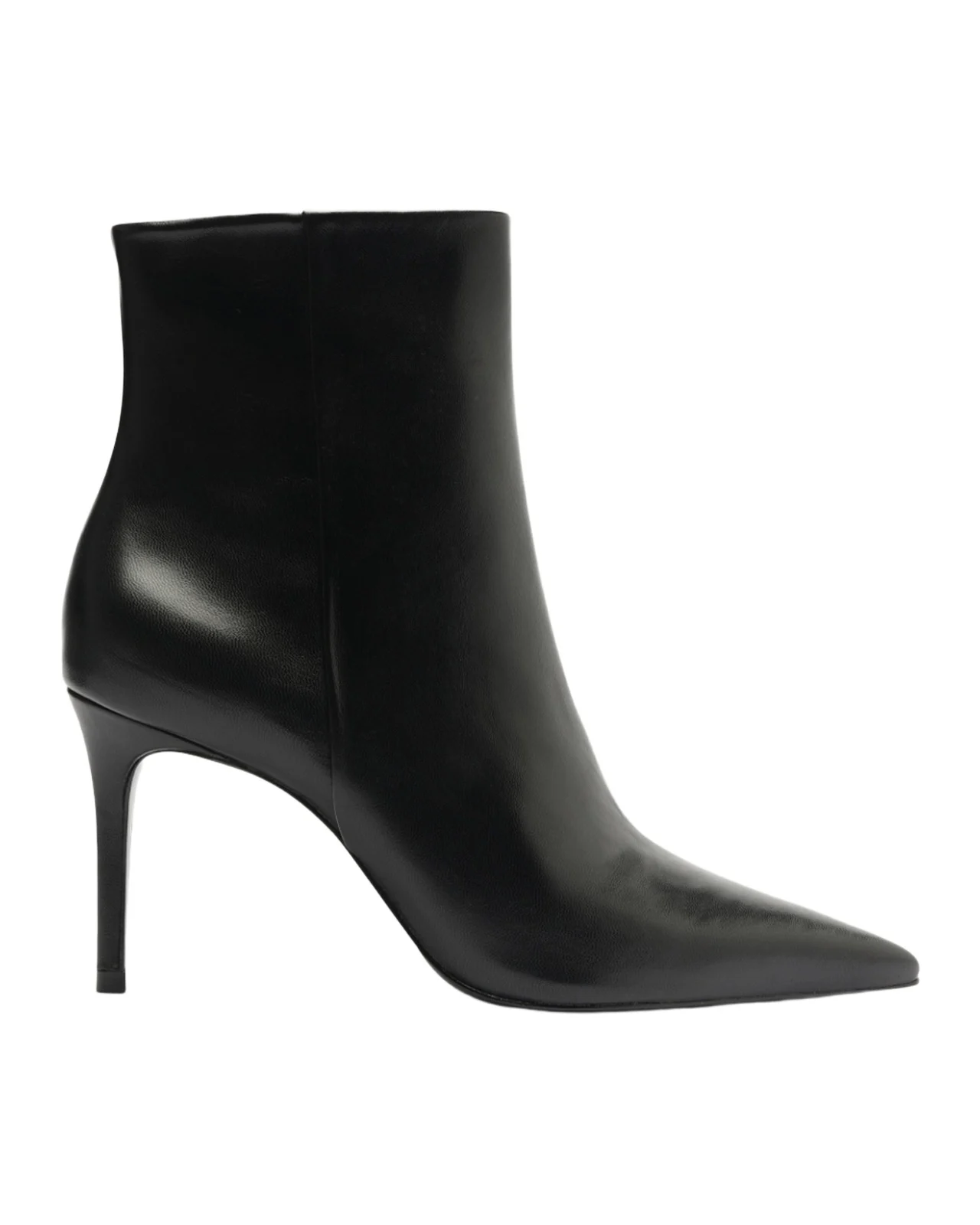 Mikki Leather Stiletto Zip Booties Mikki Leather Stiletto Zip Booties