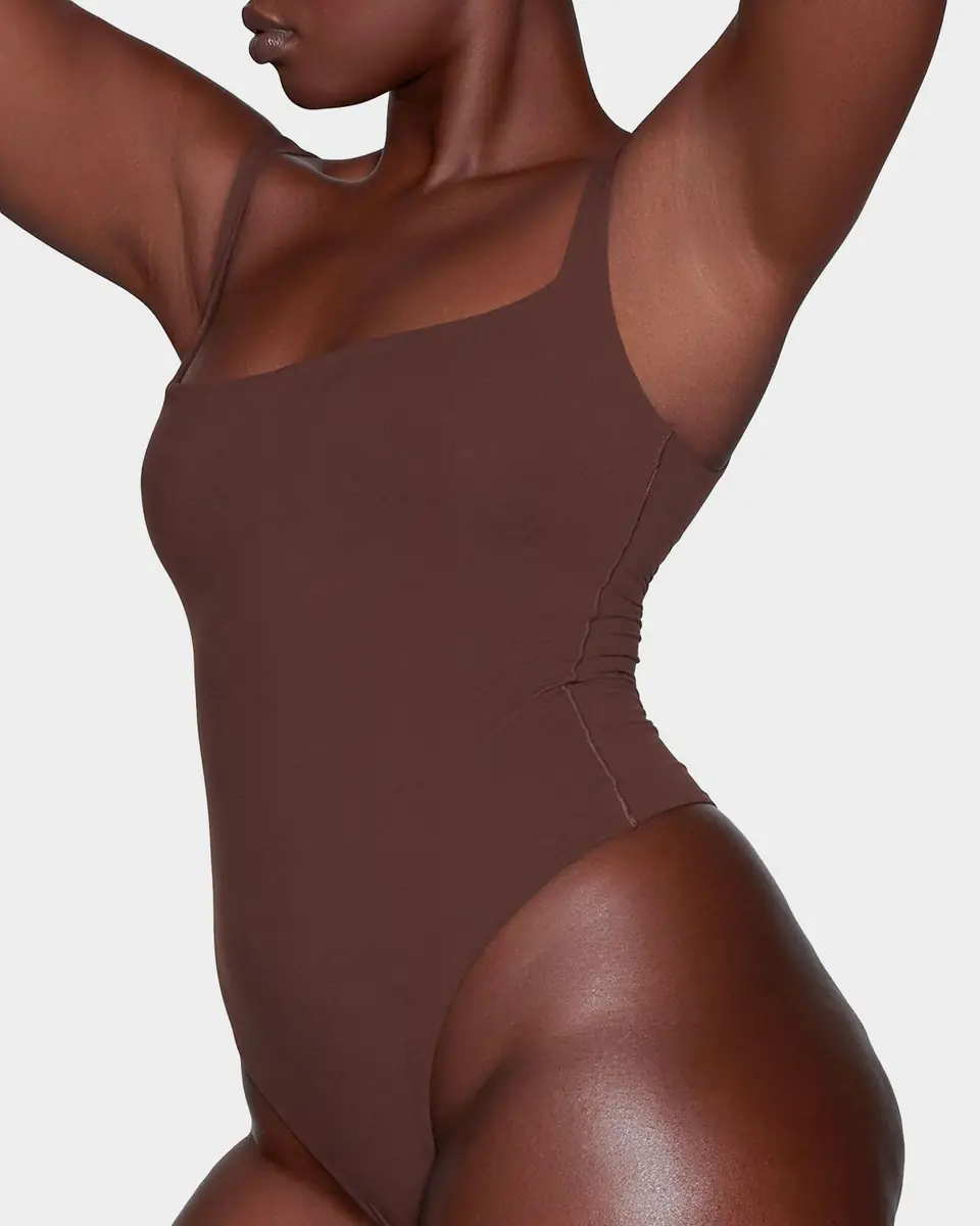 Skims Fits Everybody Square-Neck Bodysuit | Thumbnail 4 Skims Fits Everybody Square-Neck Bodysuit | Thumbnail 4