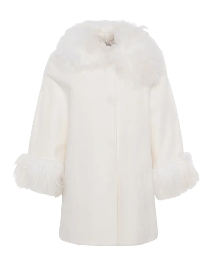 Gorski Select Wool & Lamb Cape | Image 1 Gorski Select Wool & Lamb Cape | Image 1