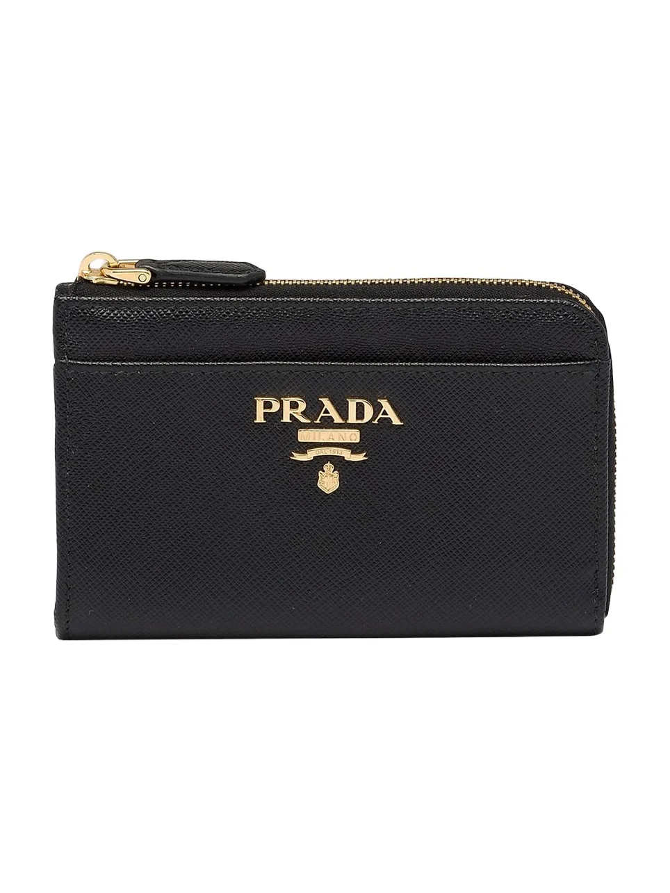 Prada Women's Saffiano Leather Card Case Keychain