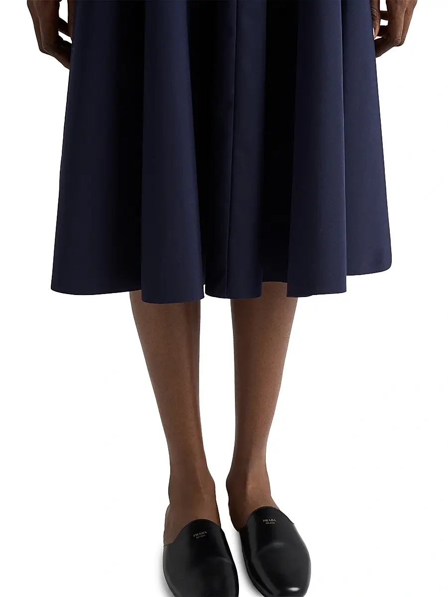 Prada Women's Poplin Midi-Skirt | Thumbnail 6 Prada Women's Poplin Midi-Skirt | Thumbnail 6