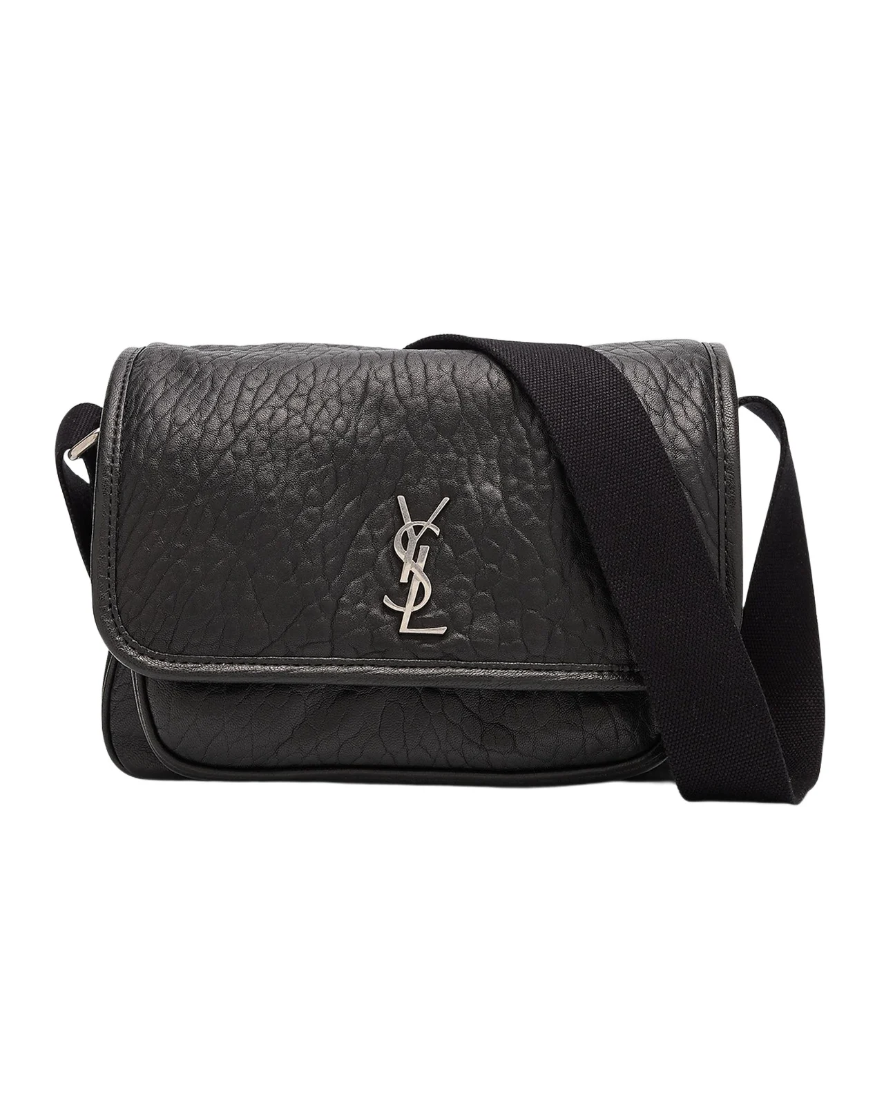 Men's Niki Small Messenger Bag in Grained Lambskin Men's Niki Small Messenger Bag in Grained Lambskin