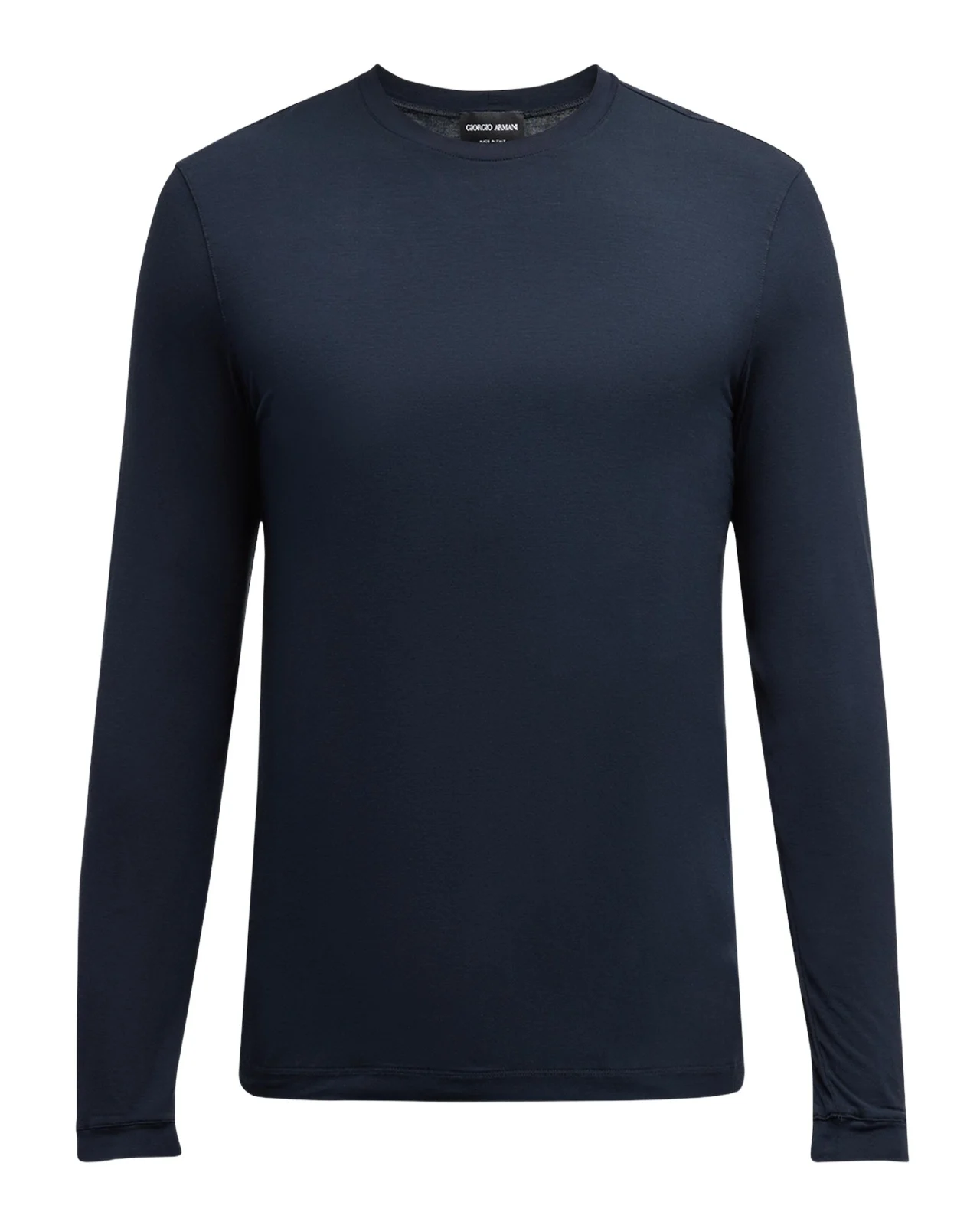 Men's Cotton Long-Sleeve Crewneck T-Shirt