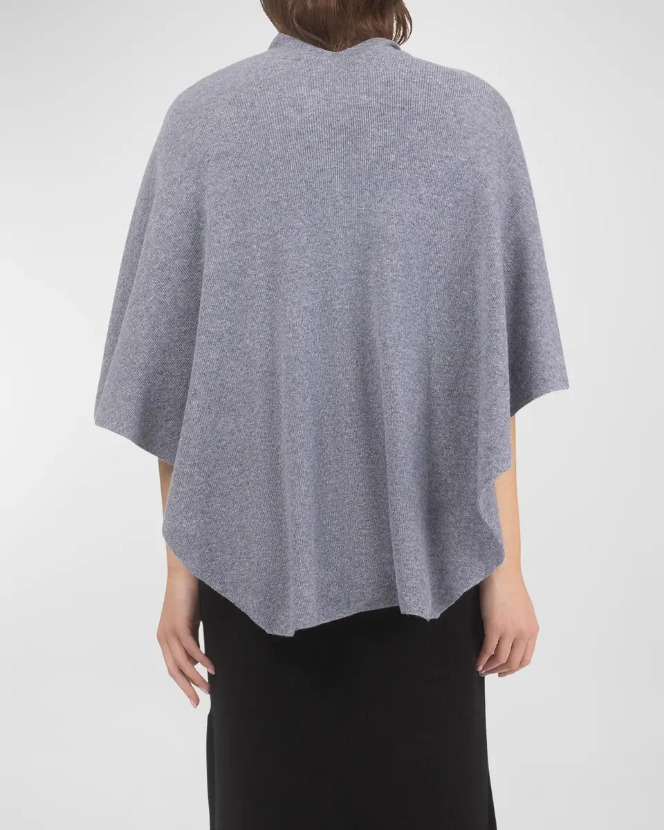 Gorski Select Wool Capelet With Lamb Shearling Poms | Thumbnail 5 Gorski Select Wool Capelet With Lamb Shearling Poms | Thumbnail 5