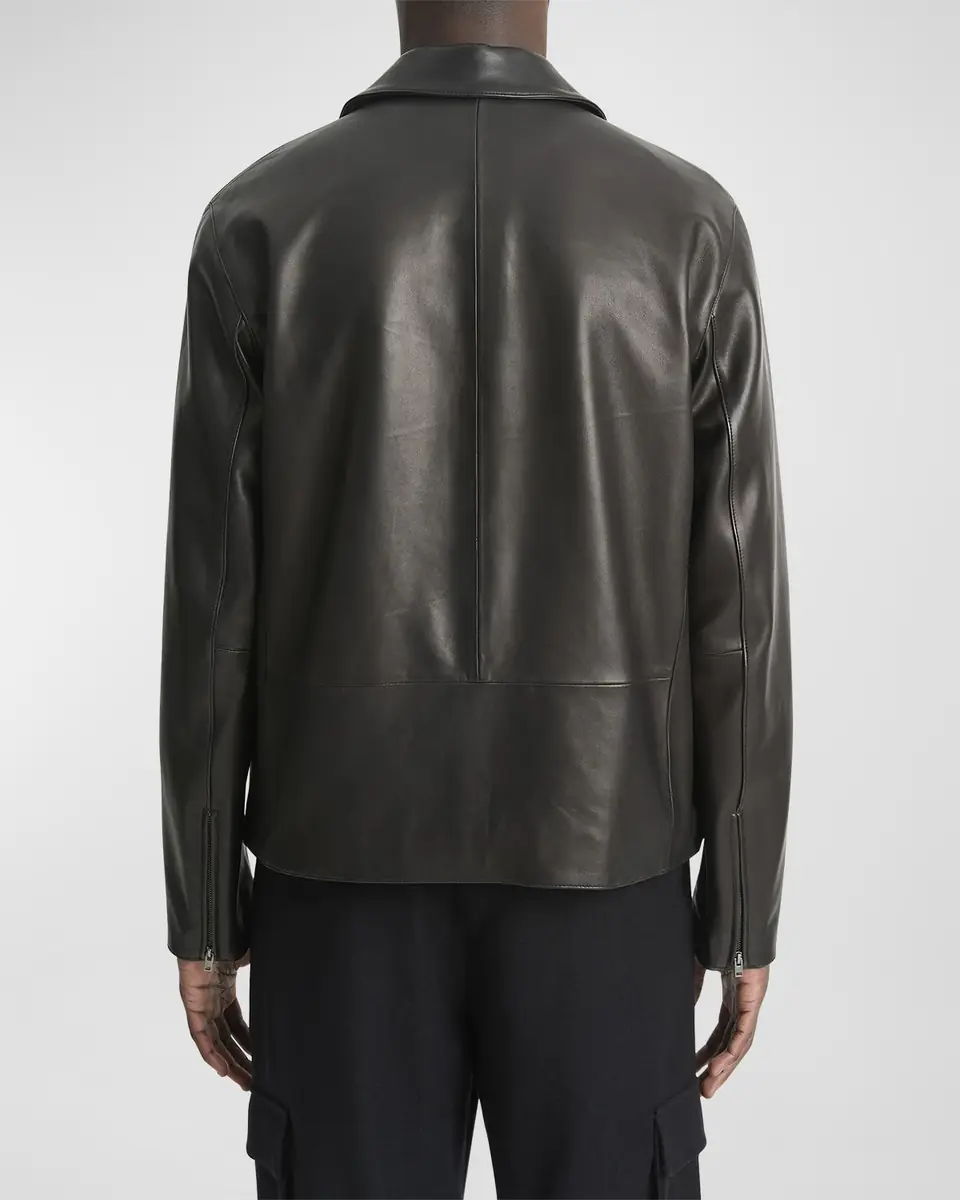 Vince Men's Leather Zip-Up Jacket | Thumbnail 3