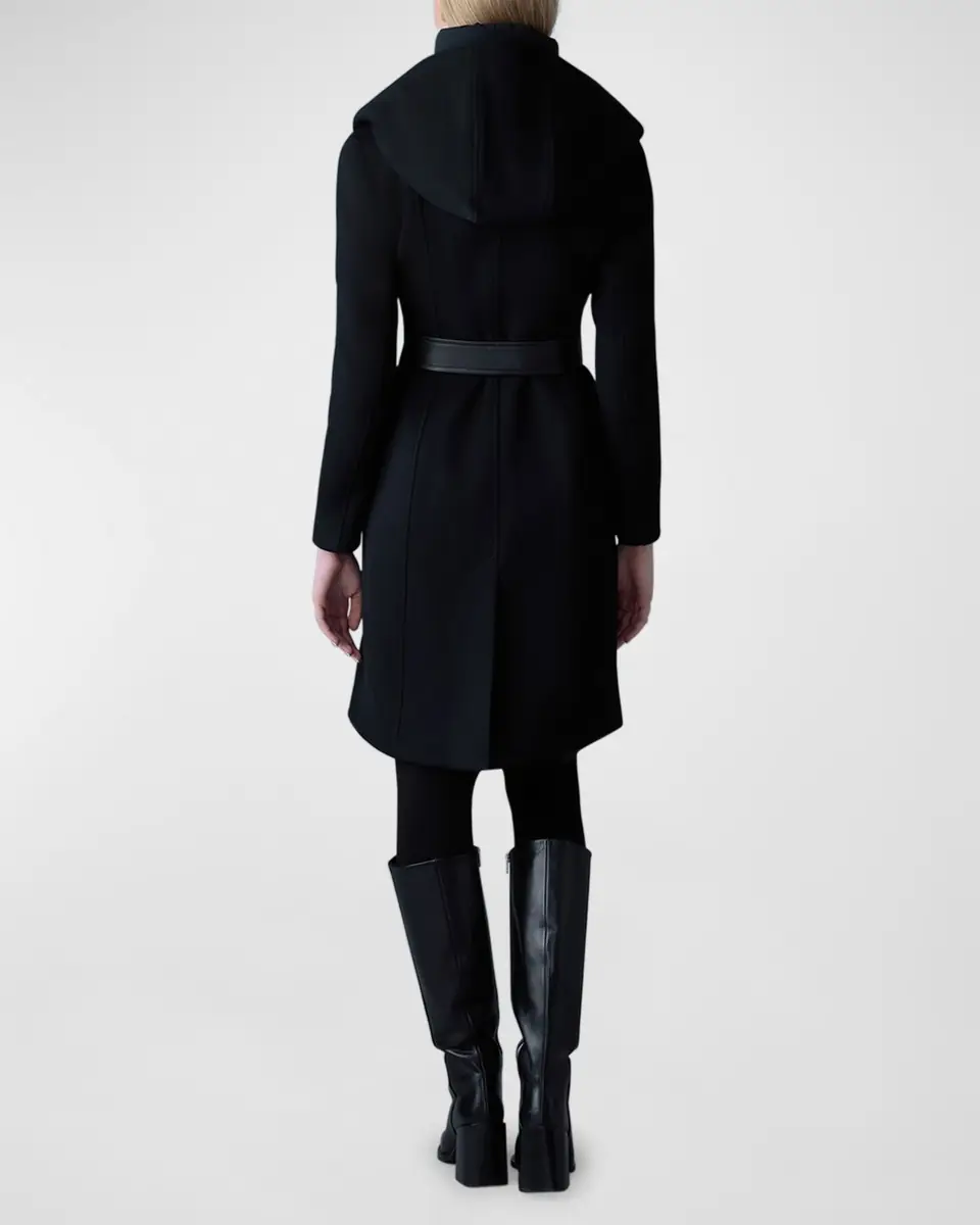 Mackage Shia 2-in-1 Double-Face Wool Coat with Removable Bib | Thumbnail 6