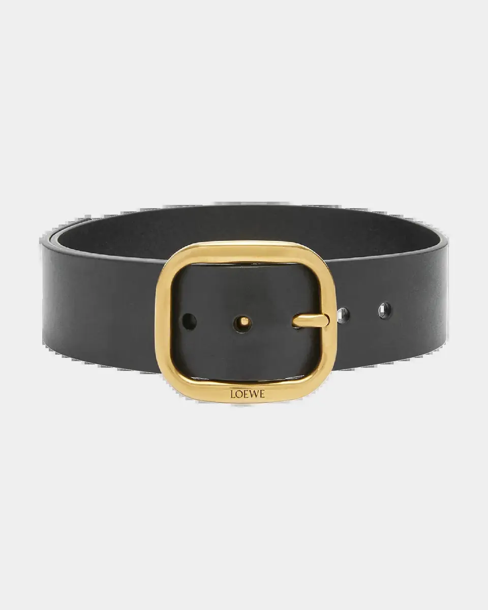 Loewe Curved Buckle Leather Belt | Thumbnail 2