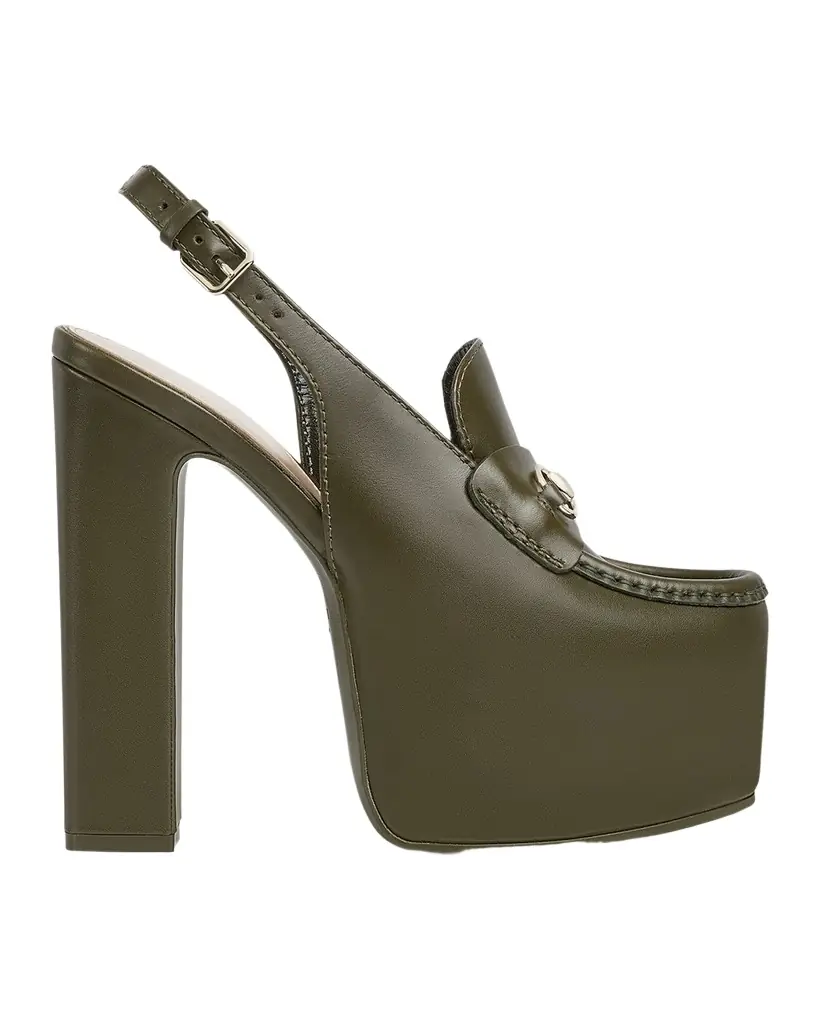Gucci Ottavia Leather Platform Loafer Pumps | Image 1 Gucci Ottavia Leather Platform Loafer Pumps | Image 1
