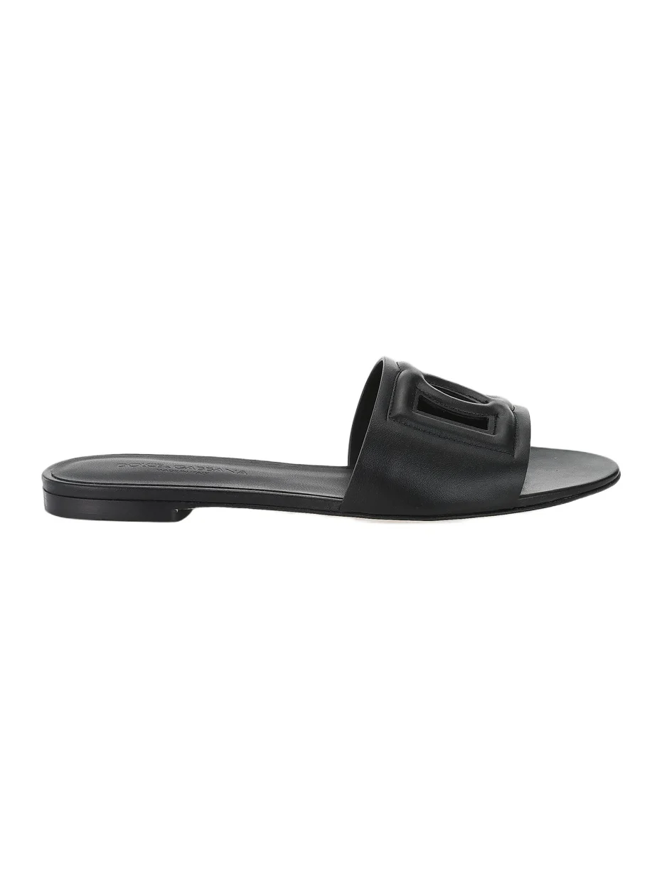 Women's DG Interlocked Leather Sandals