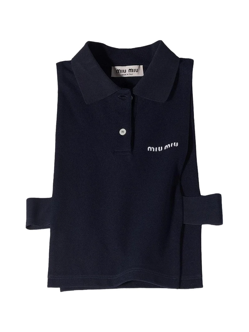 Miu Miu Women's Piqué Polo Vest