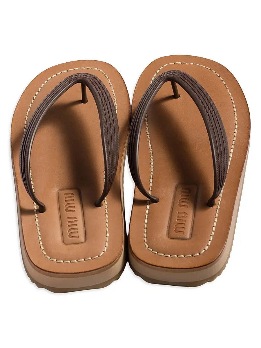 Miu Miu Women's Thong Sandals | Thumbnail 2