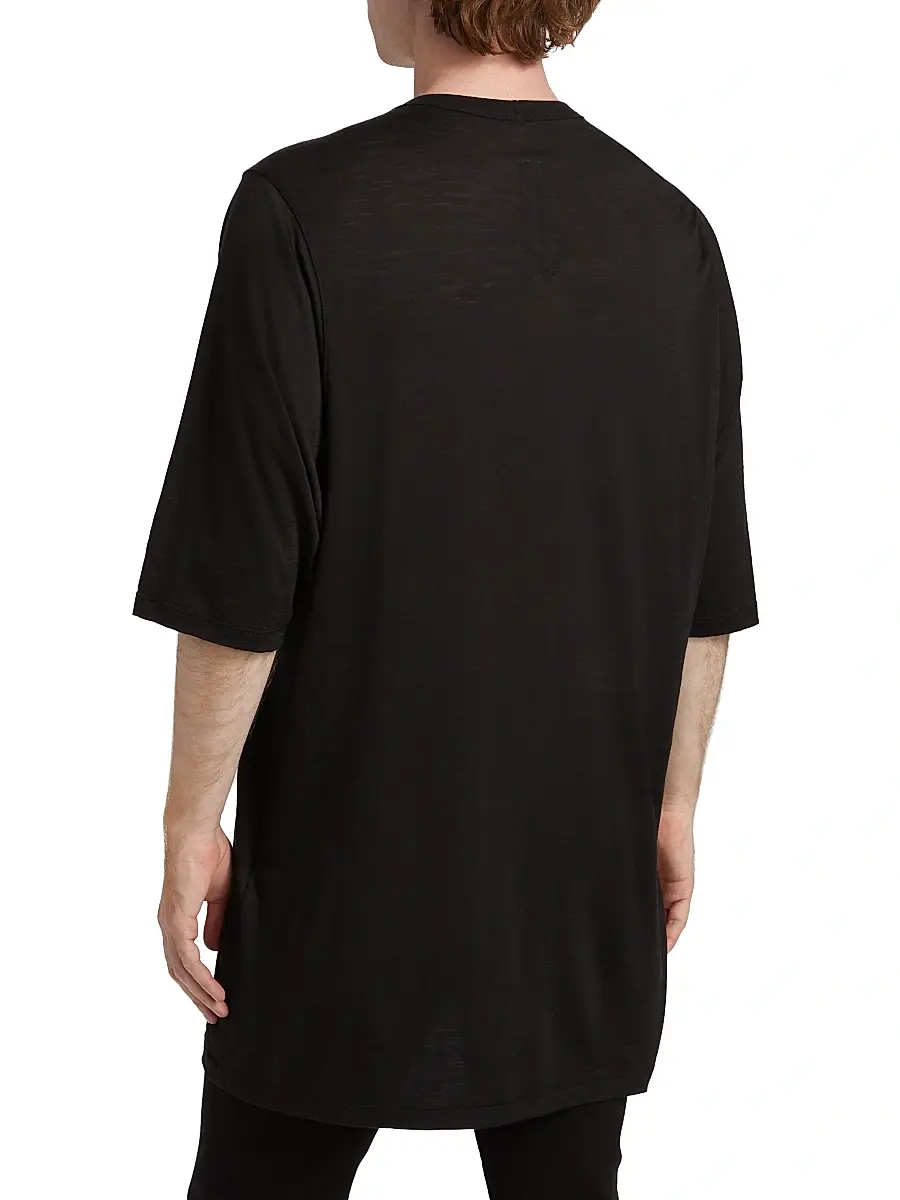 Rick Owens Men's Oversized Cotton T-Shirt | Thumbnail 5